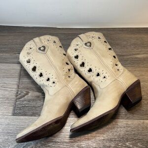 Durango Women's Cream Western Boots size 8.5 (j144)